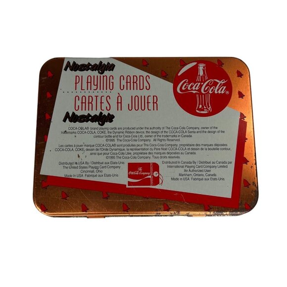 1995 UNOPENED Coca-Cola Santa Claus Christmas Playing Cards Limited Edition - Picture 9 of 10